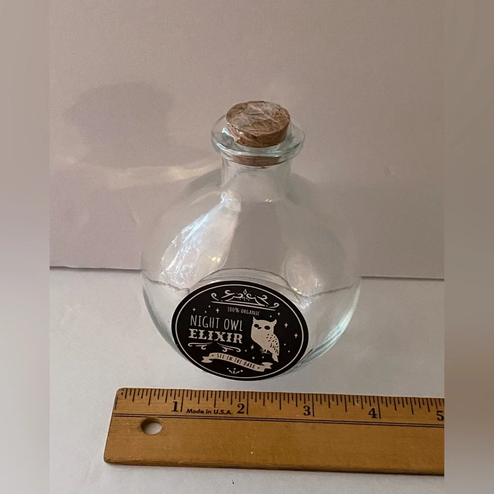 Target Bullseye Playground glass potion bottle night owl elixir collectible